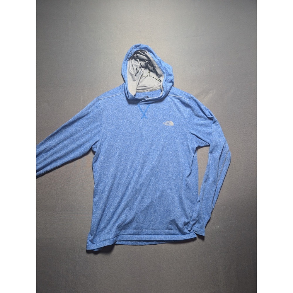The North Face FlashDry Hoodie Mens Small Blue Moisture Wicking Performance